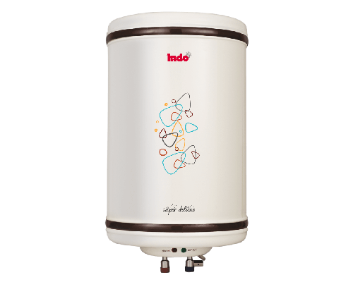 Indo 6L Super Deluxe Storage Water Heater (White)