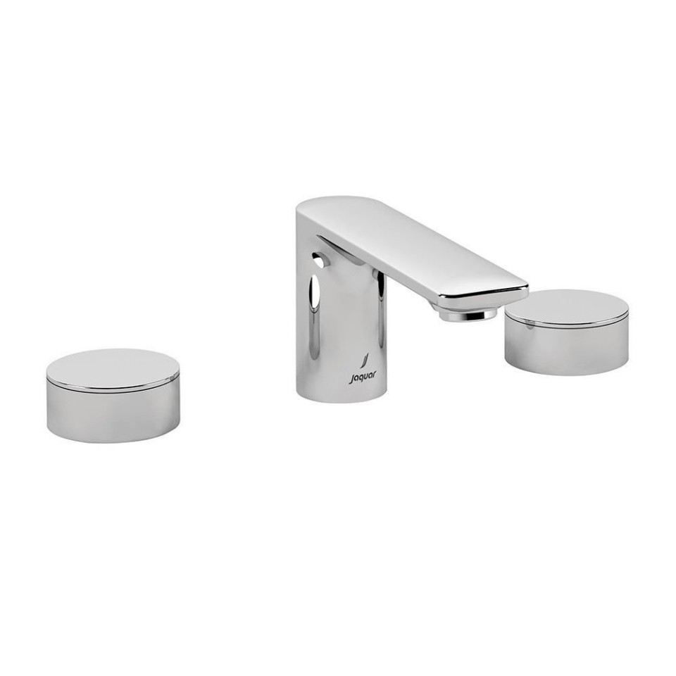 Jaquar Laguna 3 Hole Round Handle Basin Mixer with Casted Spout LAG-CHR-91189CSR (Chrome)