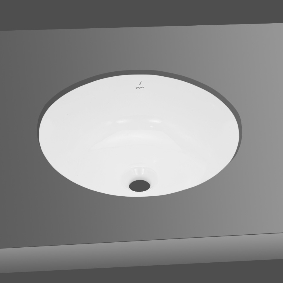 Jaquar Laguna Round Under Counter Basin 14 inch X 14 inch LAS-WHT-91705 (White)