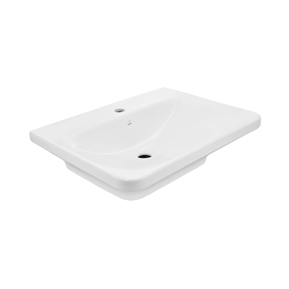 Jaquar Laguna Table Top Basin 24 inch X 18 inch LAS-WHT-91931 (White)