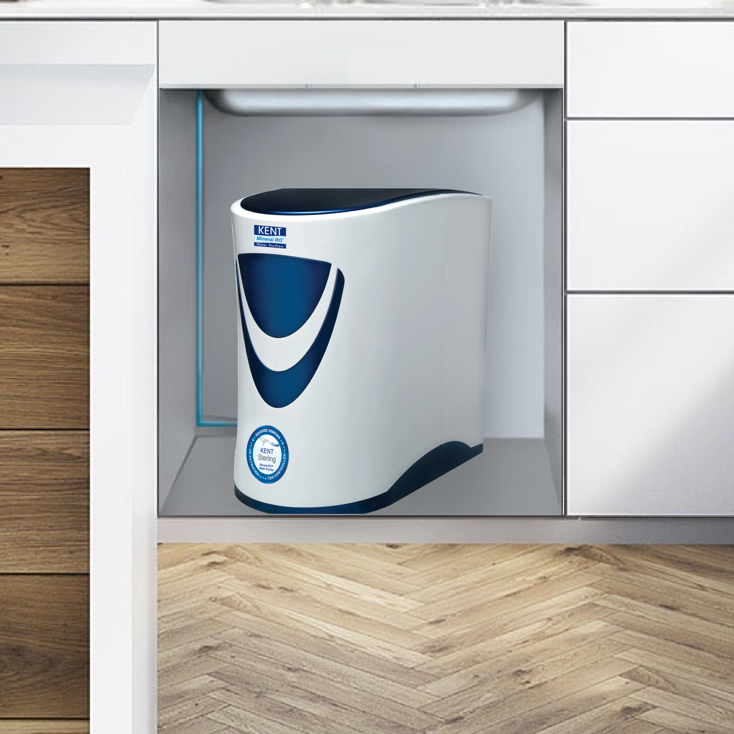 Kent 6 L Sterling RO+UF+TDS Control Water Purifier (White)