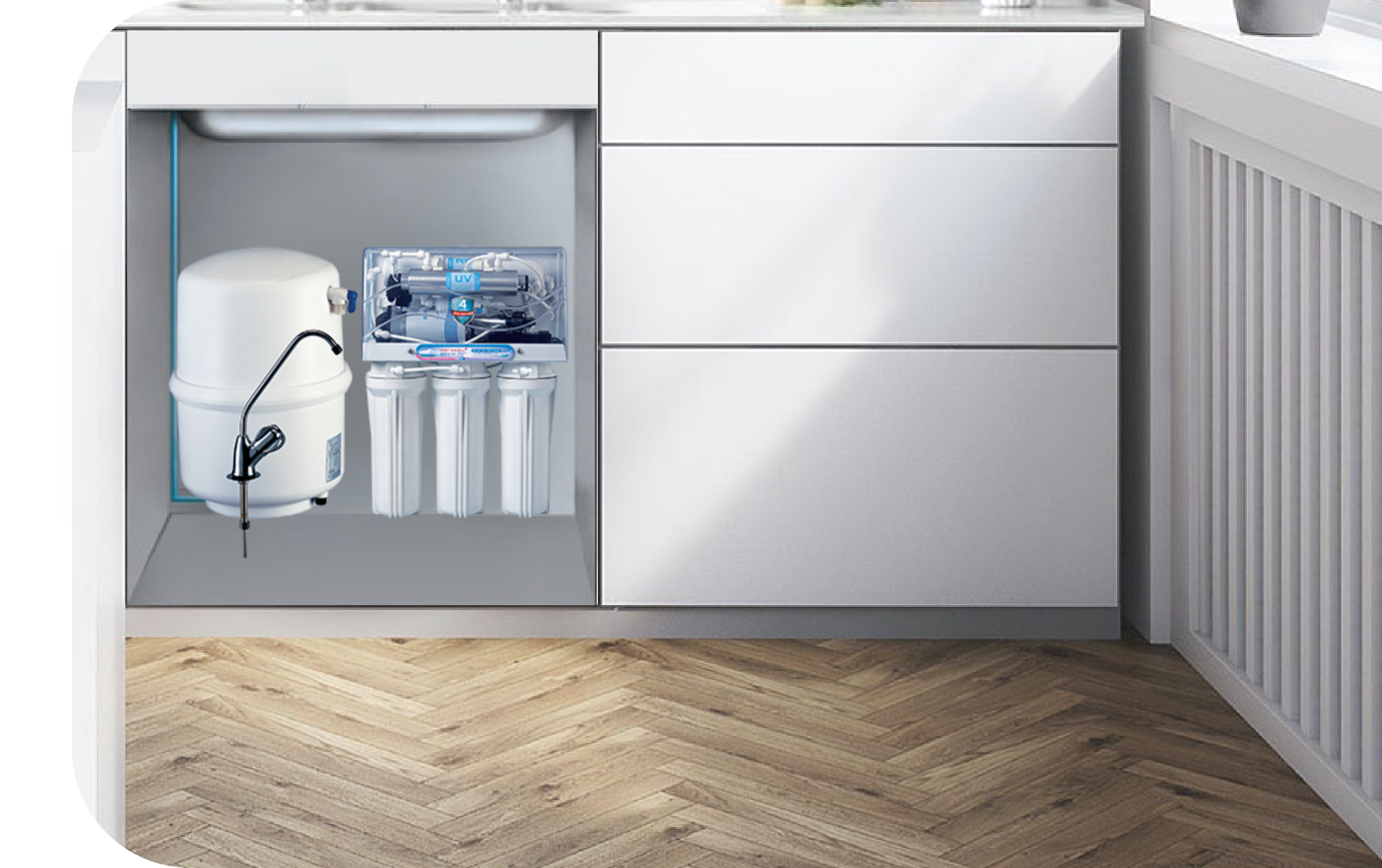 Kent 7 L Excell Plus RO+UV+UF+TDS Water Purifier (White)