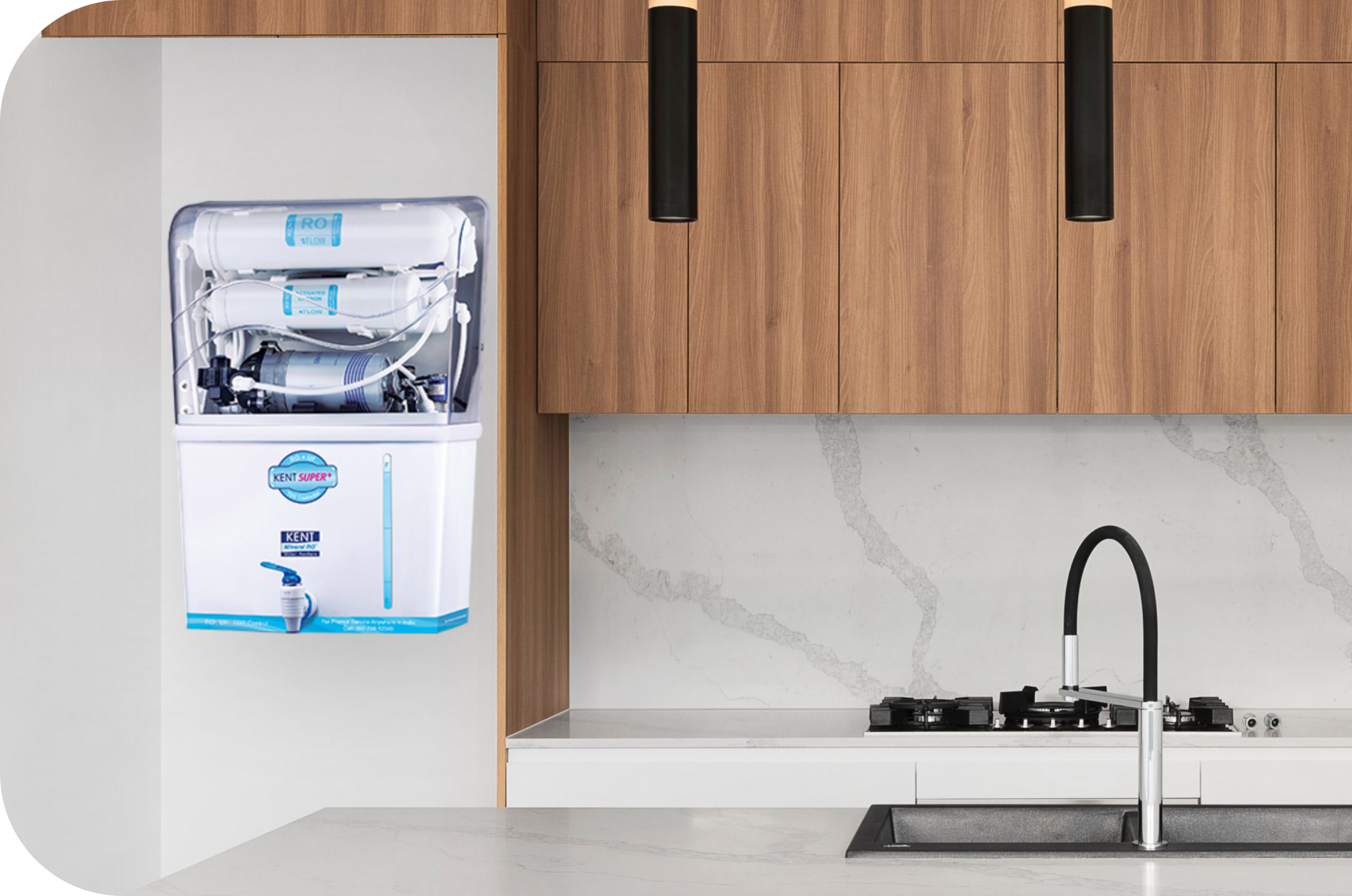 Kent 8 L Super Plus Wall Mounted Ro Water Purifier (White)