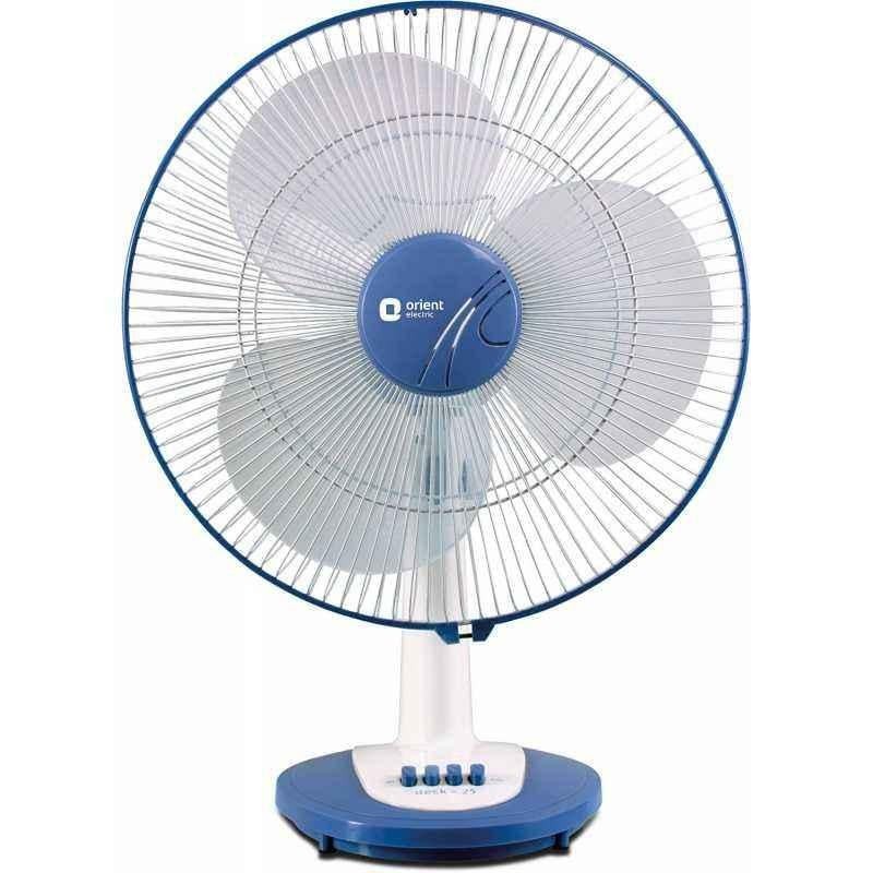 Orient Desk 25 400mm 3 Blade Table Fan (Azure Blue-White )