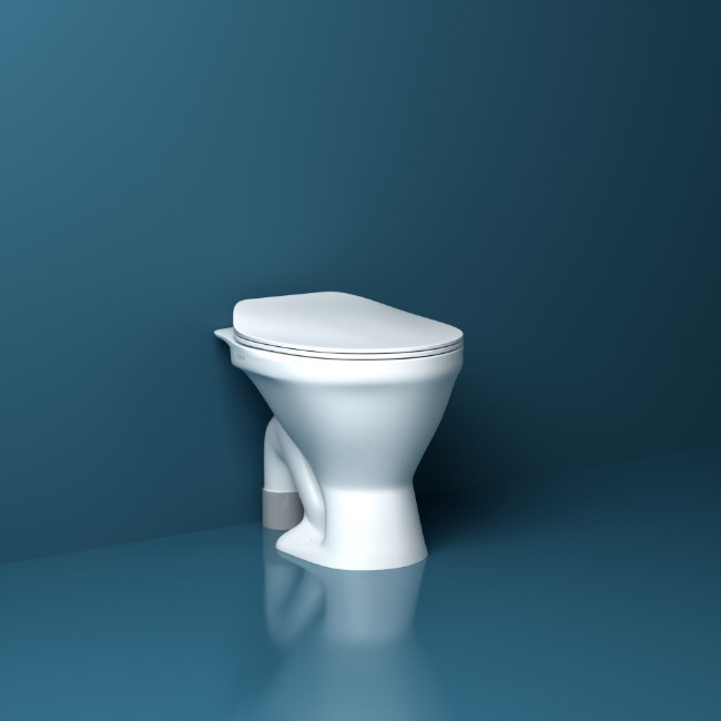 Torus European Water Closet With S-Trap (White)