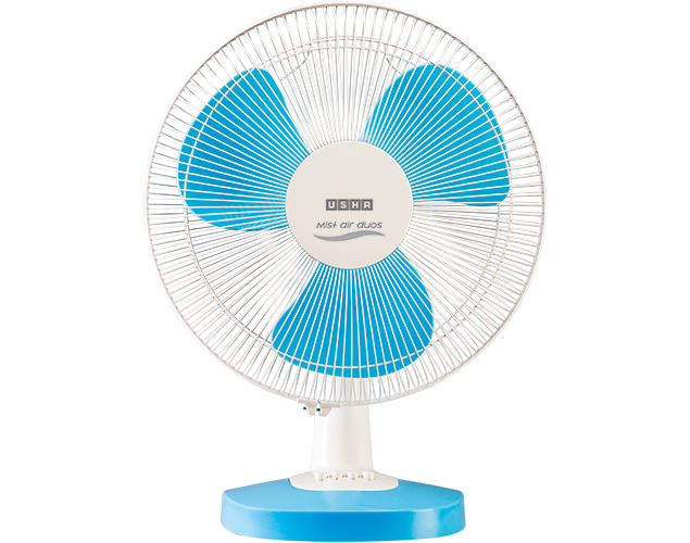 Usha Mist Air Duos 400mm Table Fan (Blue)