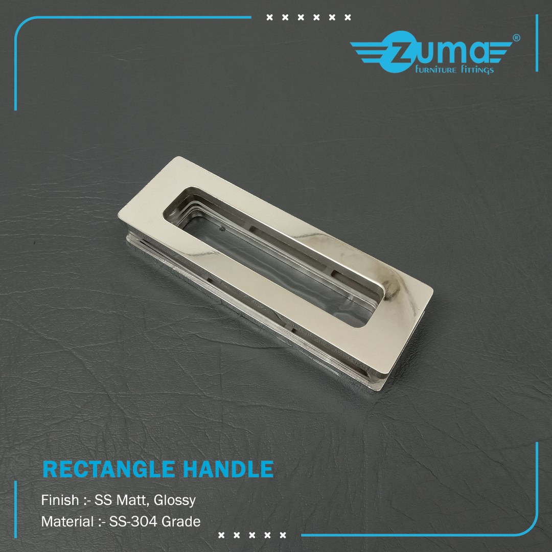 Zuma Rectangle Handle ZGF-HK01G (Glossy)