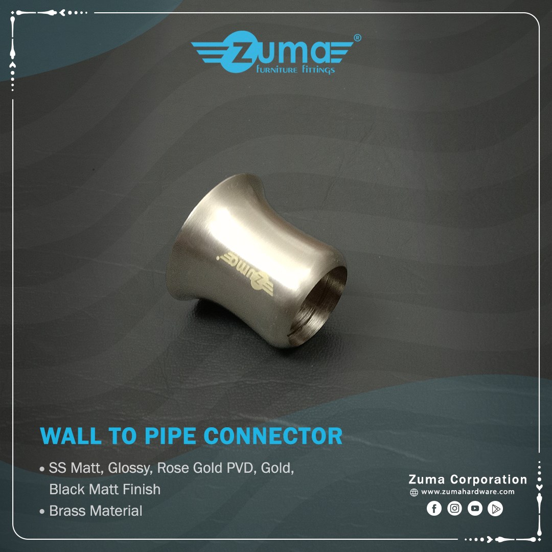 Zuma Wall To Pipe Connector ZGF-KH0202G (Glossy)